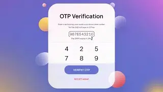 How to Create an OTP Generator & Verification System in HTML, CSS, and JavaScript
