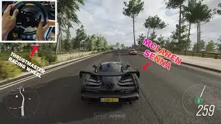 McLaren Senna | Forza Horizon 4 Thrustmaster TMX Pro (Racing Wheel + Paddle Shifters) Free Roam