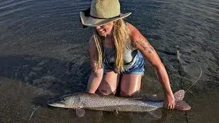Catching my largest Northern pike in remote Yukon Territory