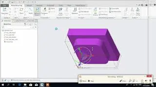 Creo's Lab 13 Face milling, Profile milling and Pocket Milling  part 1
