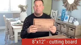 Virginia Boys Kitchens 8x12 inches - Our Small Fruit Cutting Board -  Made From Sustainable Walnut