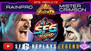 SF6 - RAINPRO (GUILE) VS MISTER CRIMSON (DHALSIM) - SF6 REPLAYS LEGEND