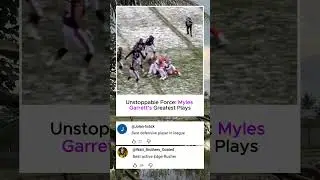 Unstoppable Force Myles Garrett&rsquo;s Greatest Plays #americanfootball #shorts