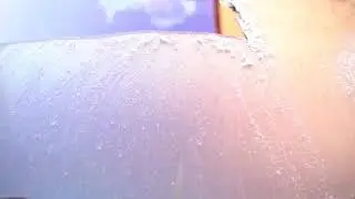 Scraping ice off a car windshield with card || so satisfying || relaxing ice scraping video