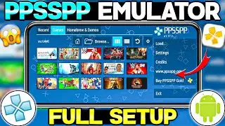 🔥 How To Setup PPSSPP Emulator On Android | Ppsspp Emulator Setup Guide | Play Psp Games On Android