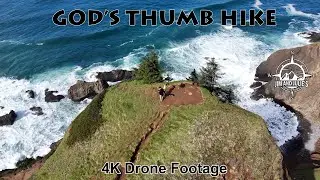 God's Thumb Hike / Lincoln City / Parking & Trail Route / 4k Drone Footage