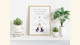 Anxiety affirmation poster - 