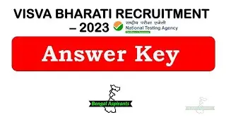 Visva Bharati LDC, Laboratory attendant Answer Key