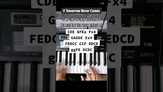 Tutorial 502 | If Tomorrow Never Comes. 🎹 #pianotutorial #suffixpiano #iftomorrownevercomes #shorts