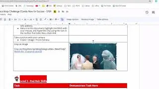 Cropping an Image in Google Docs
