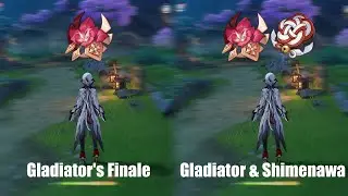 How Much Different Is There Between Gladiator's Finale Vs Gladiator & Shimenawa For Arlecchino?