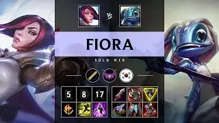 Fiora Mid vs Fizz - KR Master Patch 25.20