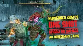 Berserker Kratos One Shot Build 🤜 All Berserkers | Gow Ragnarok | 4K 50FPS