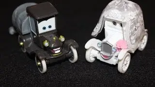 Mattel Disney Cars Wedding Day Stanley & Lizzie Time Travel Mater (Cars Toon Short) Die-casts
