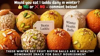 Hair & Skin Care Laddu | Winter Dry Fruit Energy Balls