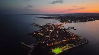 Nessebar, Bulgaria (Aerial Night Views)