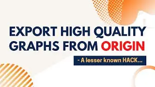 ✫ How to export high quality graphs from Origin To PowerPoint- A lesser known HACK ✫