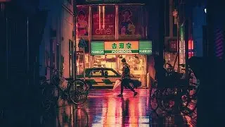 Calm Night Rain Sounds for Sleep In Japanese Countryside Village streets