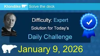 Microsoft Solitaire Collection: Klondike - Expert - January 9, 2026