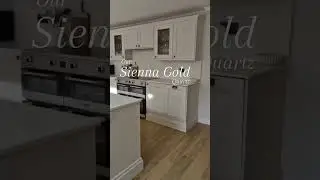 Kitchen transformation in our Sienna Gold #interiordesign #quartz #kitchenreno #worktops #houseinspo