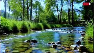 Sleep Fast Comfort — Sunny River Water Flow & Soft Piano for Daytime Calm | 10 Hours