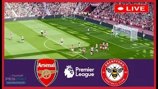 LIVE 🔴 ARSENAL vs BRENTFORD - English Premier League || Full Match All Goals || Pes21 Simulation