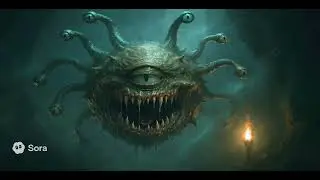 The Beholder &mdash; Tyrant of the Underdark | D&D Monster Cinematic (Sora AI Animation)