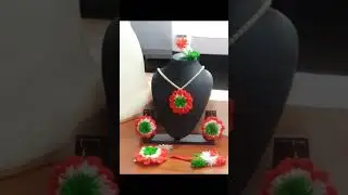 republic day school celebration jewellery | crochet design | handmade | fancy #