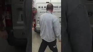 DISASTER!! Paint Explosion | Painter in the back of Van #explosion #funny #haha #shorts