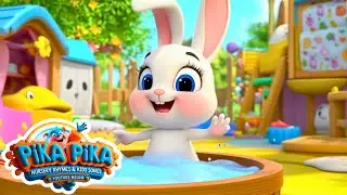 Ricky Rabbit Takes a Bath 🐰🛁 | Clean Up Song for Kids | PikaOne Pika Nursery Rhymes & Kids