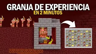 F&aacute;cil Granja de Experiencia y Oro Minecraft 1.21/1.20/1.19 Java y Bedrock - Construida en 2 Minutos!