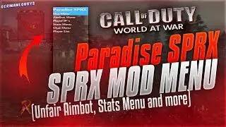[WaW/1.07]♛Paradise SPRX [Non-Host Mod Menu] | Player Stats, Map Teleporter and more ♛[SPRX]