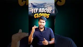 ☁️ Ever Wondered Why Planes Fly Above the Clouds?