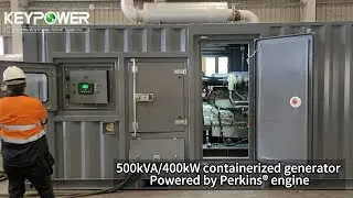 500KVA Containerized Generator Powered By Perkins Acceptance Inspection