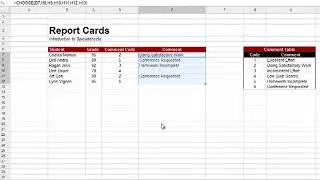 Spreadsheets: CHOOSE Function