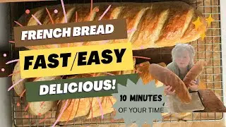 10 minutes prep time and fresh bread on the table