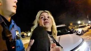 Extremely Abusive Wife Attacks Husband In Front Of Cops And Thinks It's Her Right to Do It