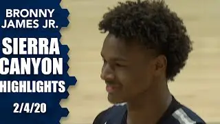 Bronny James knocks down a series of 3-pointers, Sierra Canyon puts on a dunk show | Prep Highlights