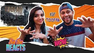 Toofan Lyrical Tamil REACTION| KGF Chapter 2 | Yash |Prashanth Neel|Ravi Basrur| MUMBAI TAMIL COUPLE