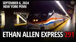 Sep 6, 2024: Amtrak Ethan Allen Express 291 at New York Penn | P32AC-DM 707