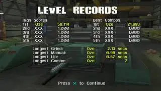 Tony hawks pro skater 3 PlayStation 2 Foundry all goals and stats part 1