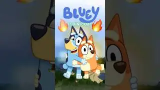 Bluey in Minecraft?! 🐶💙 Amazing Pixel Build!