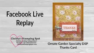 Ornate Garden Specialty Designer Series Paper Thanks card