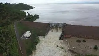 Townsville Floods 2019: Ross River Dam Spillway Upstream (3/02/2019)