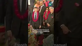 Traditional Welcome For #french President #emmanuelmacron in #jaipur #republicday #shorts