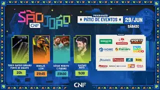 São João de Caruaru Ao Vivo 2024 Pátio 🔴 Douglas Leon, César Menotti e Fabiano, Gustavo Mioto 29/06