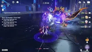 [Abyss F12] Electro Charged Team Showcase (ft Lisa Kazuha Fischl Mona)