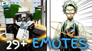 ALL NEW 29+ EMOTES Showcase In The New JJS UPDATE (Jujutsu Shenanigans Roblox)