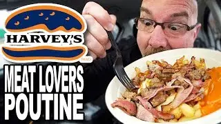 MEAT LOVERS POUTINE 🍔🍟 from HARVEY'S Food Review