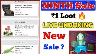 ₹1 Loot Live Unboxing | NINTH Sale Live Unboxing Products | NINTH Shopping Kaise Kare
